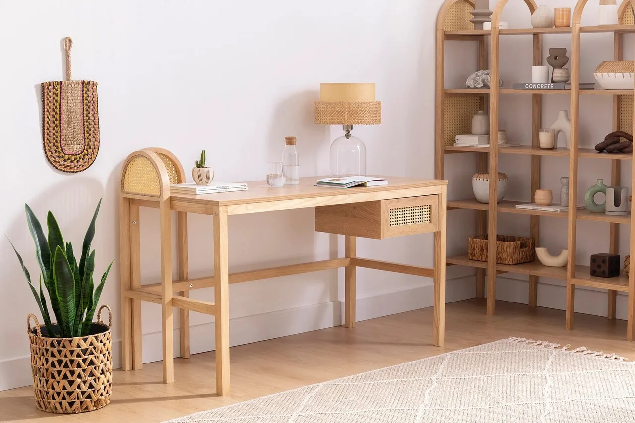 Birou, Hanah Home, Nala 130, 130x73.5x60 cm, Natural Birou, Hanah Home, Nala 130, 130x73.5x60 cm, Natural