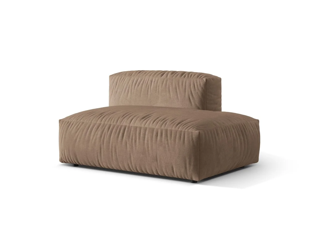 Modul dreapta pentru canapea, 2 locuri, Martina-120, Micadoni Home, 133x106x75 cm, catifea, bej inchis Modul dreapta pentru canapea, 2 locuri, Martina-120, Micadoni Home, 133x106x75 cm, catifea, bej inchis