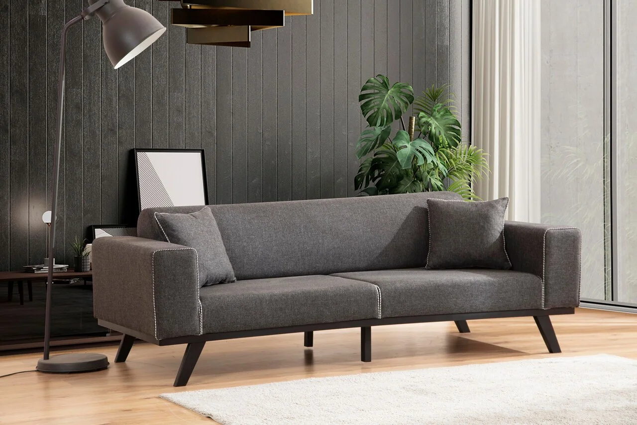 Canapea extensibila 3 locuri, Atelier del Sofa, 560ARE2915, Antracit Canapea extensibila 3 locuri, Atelier del Sofa, 560ARE2915, Antracit