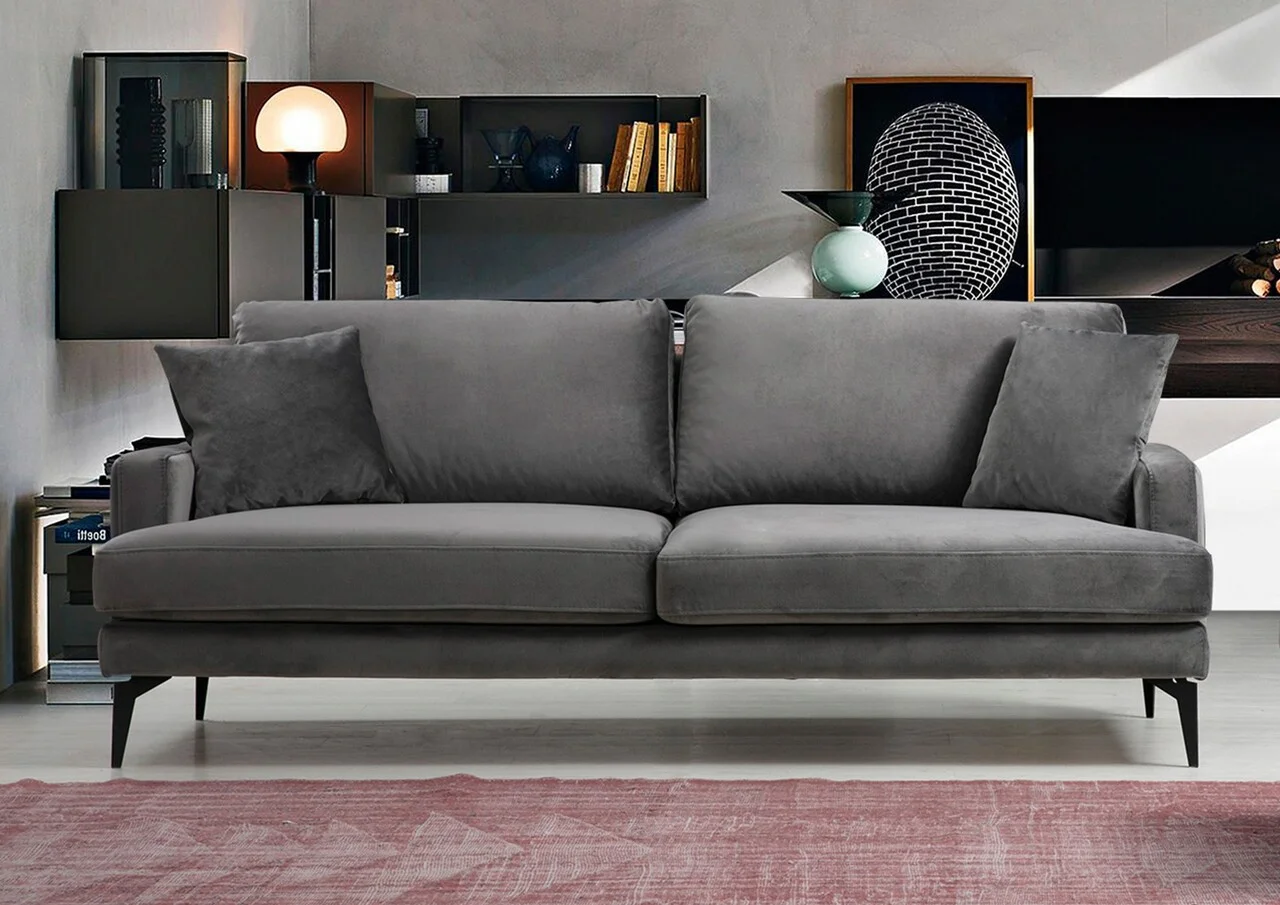 Canapea 3 locuri, Atelier del Sofa, 560ARE1309, Gri Canapea 3 locuri, Atelier del Sofa, 560ARE1309, Gri