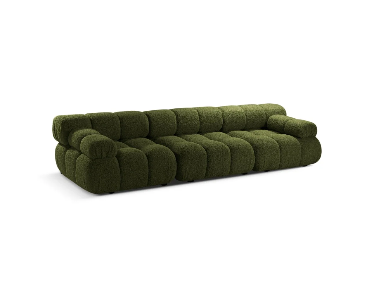Canapea modulara 3 locuri, Bellis-213, Micadoni Home, 282x94x70 cm, tesatura boucle, verde Canapea modulara 3 locuri, Bellis-213, Micadoni Home, 282x94x70 cm, tesatura boucle, verde