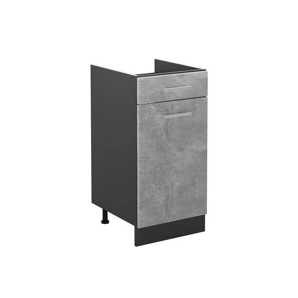 DULAP DE BAZĂ DE BUCĂTĂRIE R-Line, beton/antracit, 40 cm fără blat de lucru DULAP DE BAZĂ DE BUCĂTĂRIE R-Line, beton/antracit, 40 cm fără blat de lucru