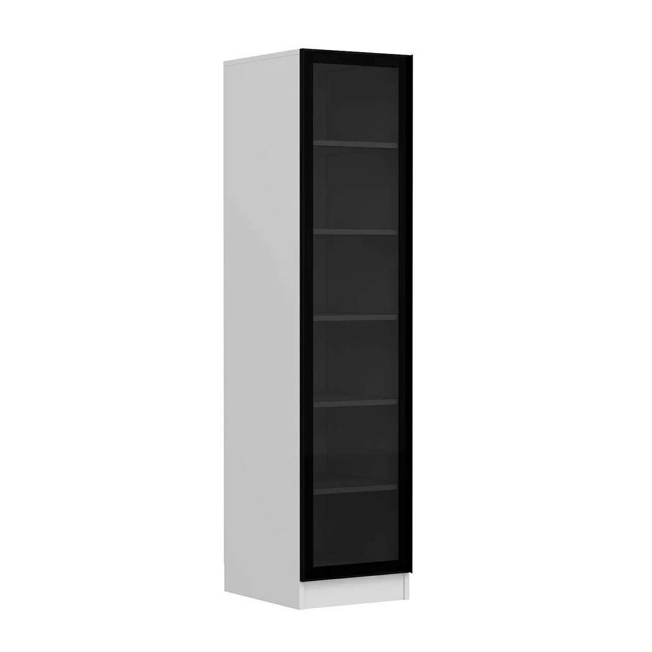 Dulap pentru haine, Hanah Home, Minar Kale, 45x210x52 cm, Alb / Fum Dulap pentru haine, Hanah Home, Minar Kale, 45x210x52 cm, Alb / Fum