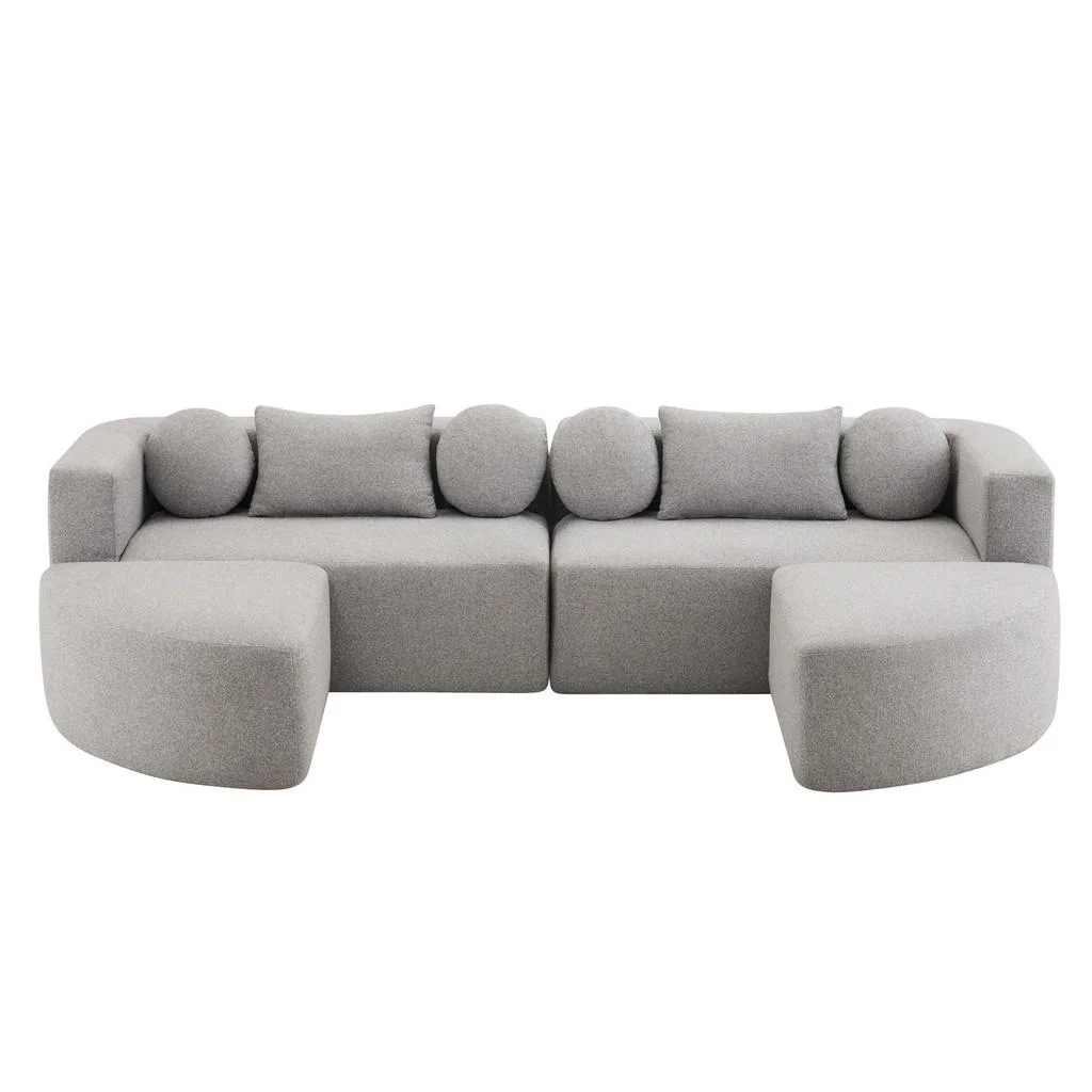 CANAPEA MODULARĂ Cloud Chenille Gri CANAPEA MODULARĂ Cloud Chenille Gri
