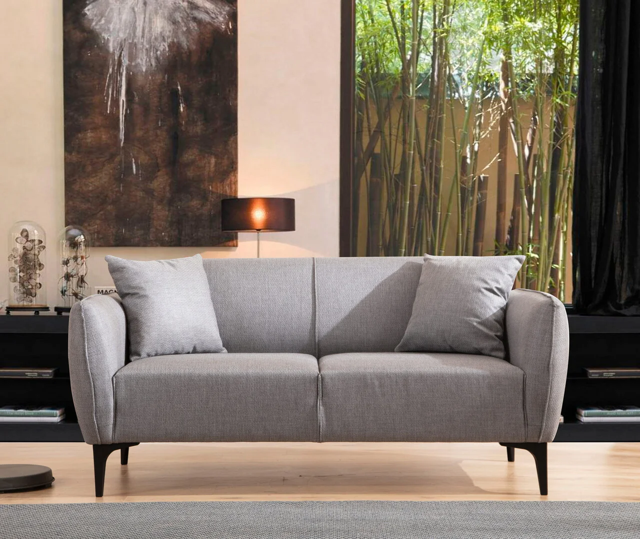 Canapea 2 locuri, Atelier del Sofa, 560ARE1532, Gri Canapea 2 locuri, Atelier del Sofa, 560ARE1532, Gri