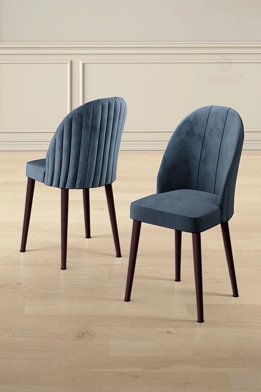 Set scaune 4 piese, Hanah Home, Mara, Antracit/Maro Set scaune 4 piese, Hanah Home, Mara, Antracit/Maro