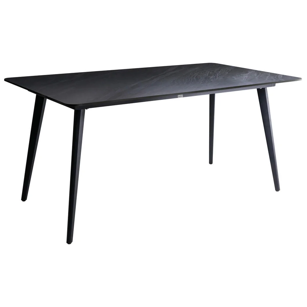MASĂ DE GRĂDINĂ 160/90 cm piatră neagră marmură Rodallo MASĂ DE GRĂDINĂ 160/90 cm piatră neagră marmură Rodallo