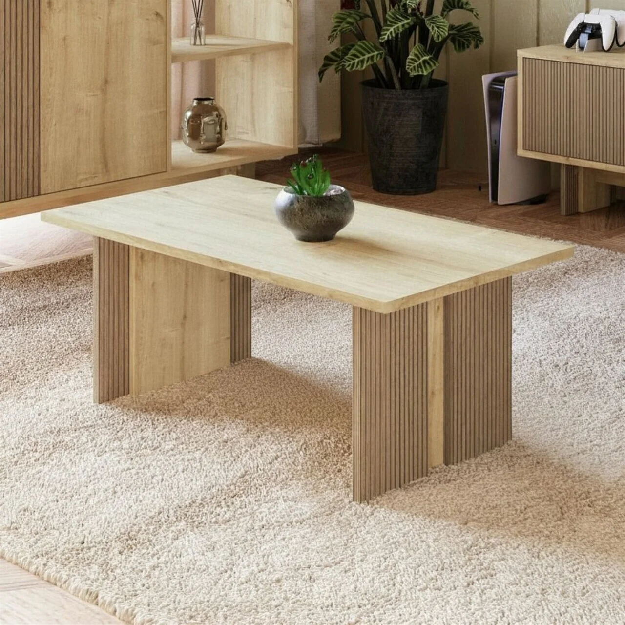 Masuta de cafea, Hanah Home, Ravello, 90x40x50 cm, PAL, Maro Masuta de cafea, Hanah Home, Ravello, 90x40x50 cm, PAL, Maro