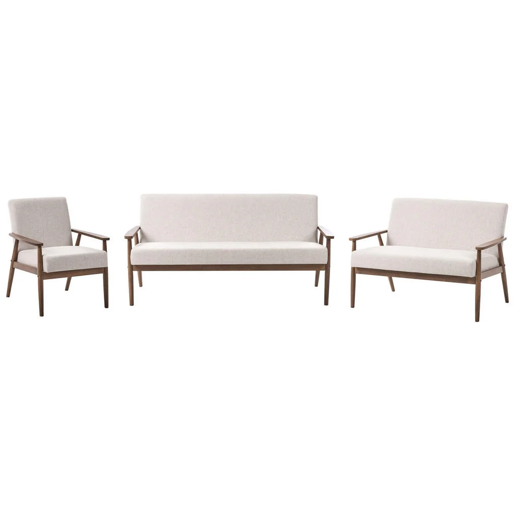 SET CANAPELE cu 6 locuri textil maro închis/bej Esrum SET CANAPELE cu 6 locuri textil maro închis/bej Esrum