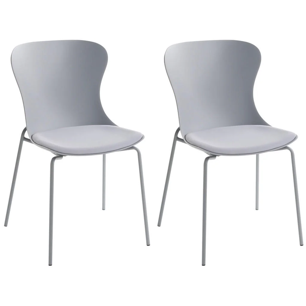 SCAUN DE BUCĂTĂRIE set de 2 gri Pitsburg SCAUN DE BUCĂTĂRIE set de 2 gri Pitsburg