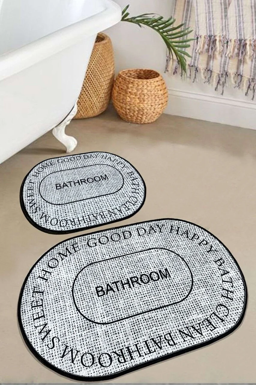 Set covorase de baie, L'essentiel Maison, Baindos, Gri Set covorase de baie, L'essentiel Maison, Baindos, Gri