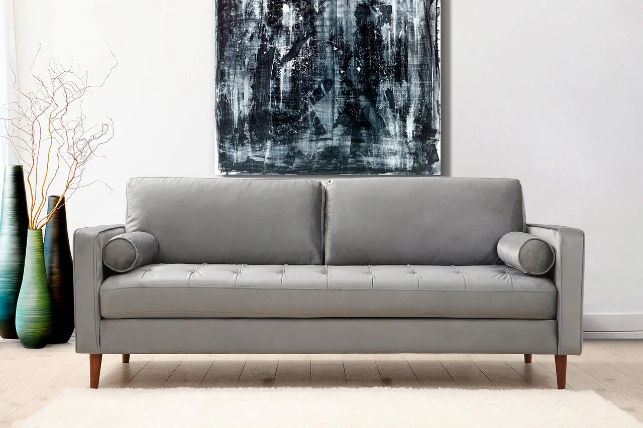 Canapea 3 locuri, Atelier del Sofa, 560ARE1335, Gri deschis Canapea 3 locuri, Atelier del Sofa, 560ARE1335, Gri deschis