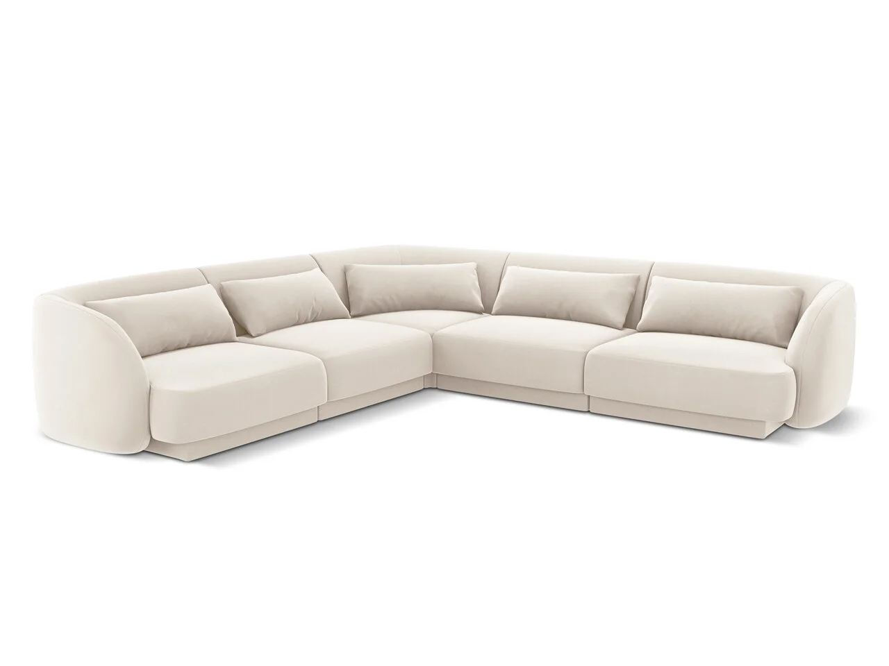 Coltar reversibil 5 locuri, Tulum, Cosmopolitan Design, 255x255x70 cm, catifea, bej deschis Coltar reversibil 5 locuri, Tulum, Cosmopolitan Design, 255x255x70 cm, catifea, bej deschis