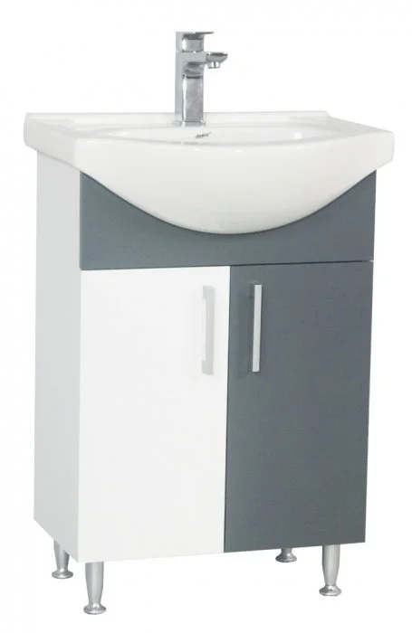 Set Baza si Lavoar seria 001, eco, 60 cm, alb + antracit Set Baza si Lavoar seria 001, eco, 60 cm, alb + antracit