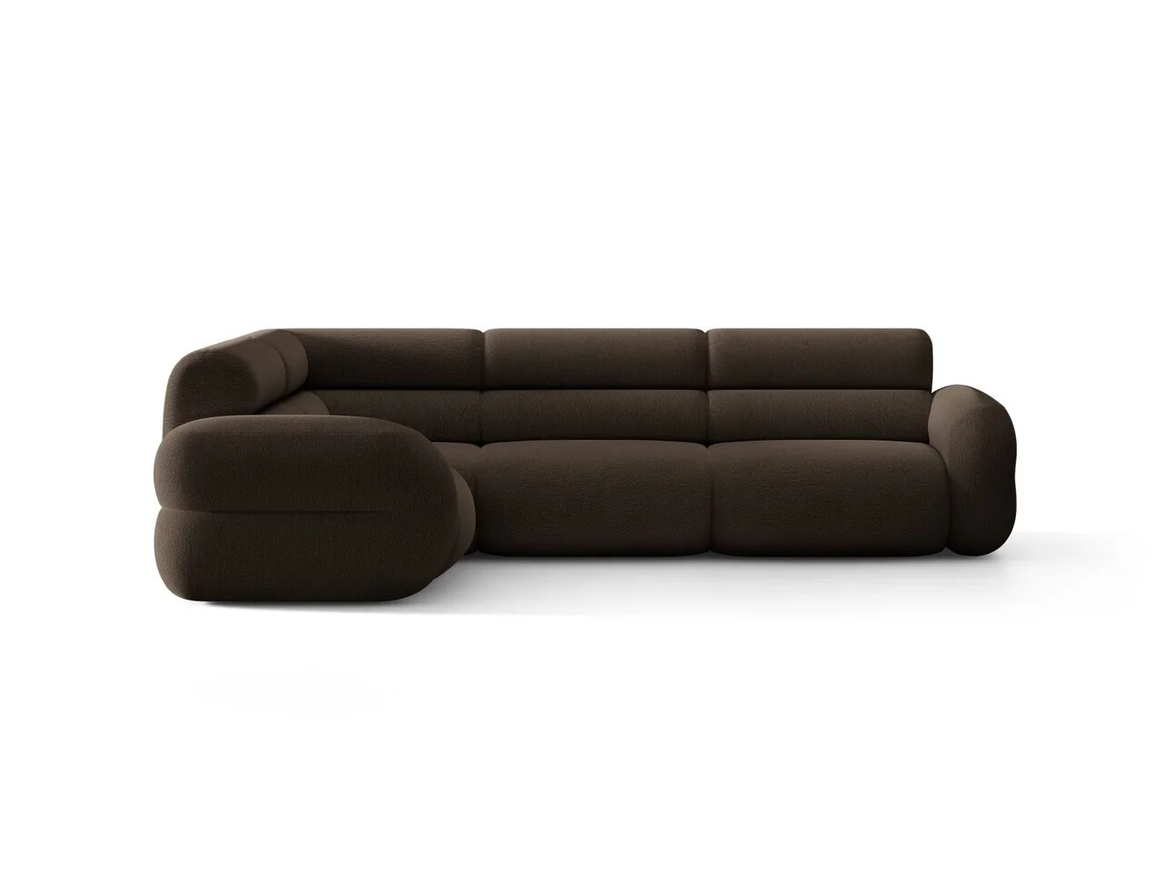 Coltar stanga 5 locuri, Neo, Micadoni Home, 295x210x83 cm, tesatura Boucle, maro Coltar stanga 5 locuri, Neo, Micadoni Home, 295x210x83 cm, tesatura Boucle, maro