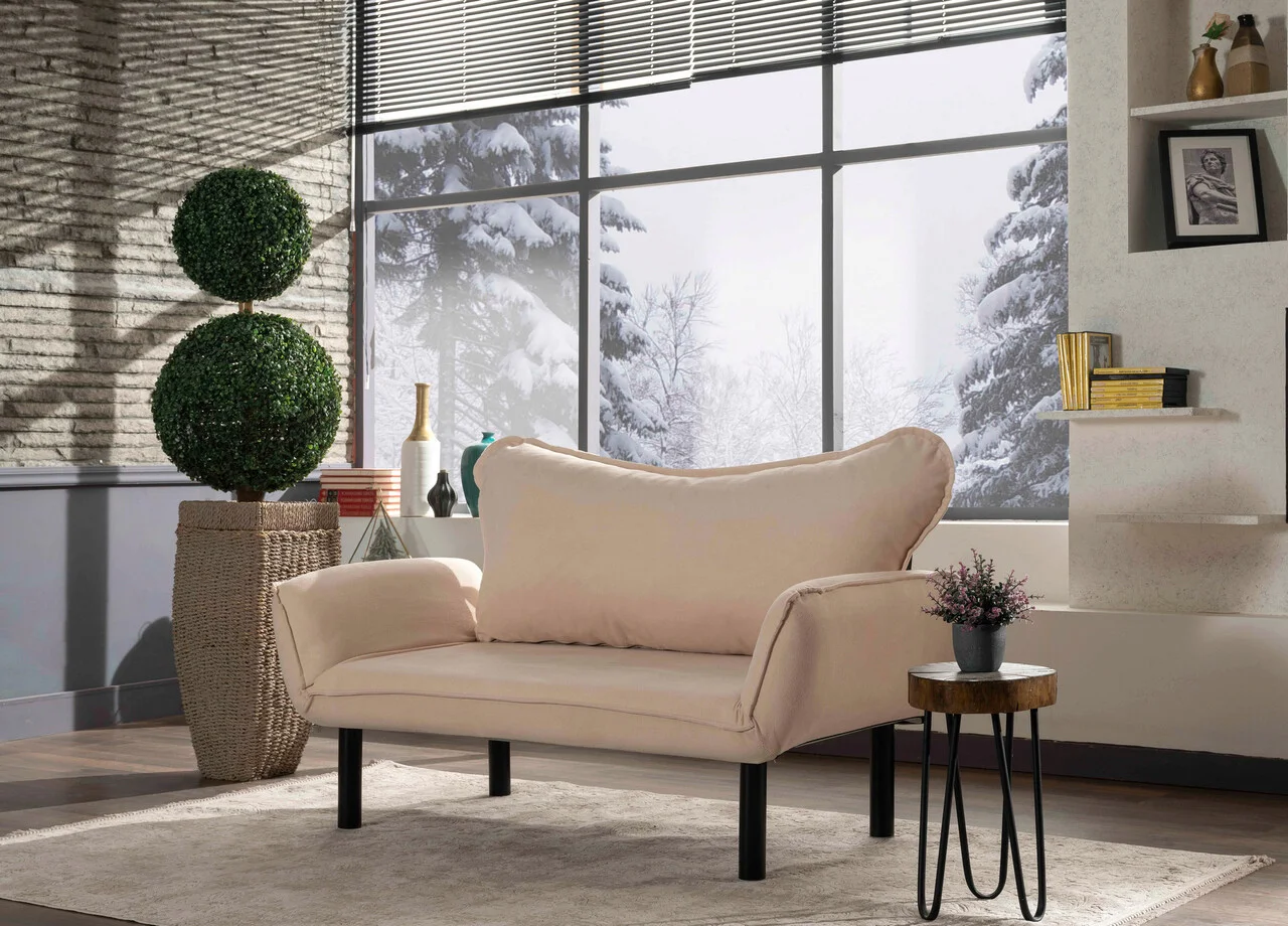Canapea extensibila 2 locuri, Atelier del Sofa, 859FTN1228, Crem Canapea extensibila 2 locuri, Atelier del Sofa, 859FTN1228, Crem