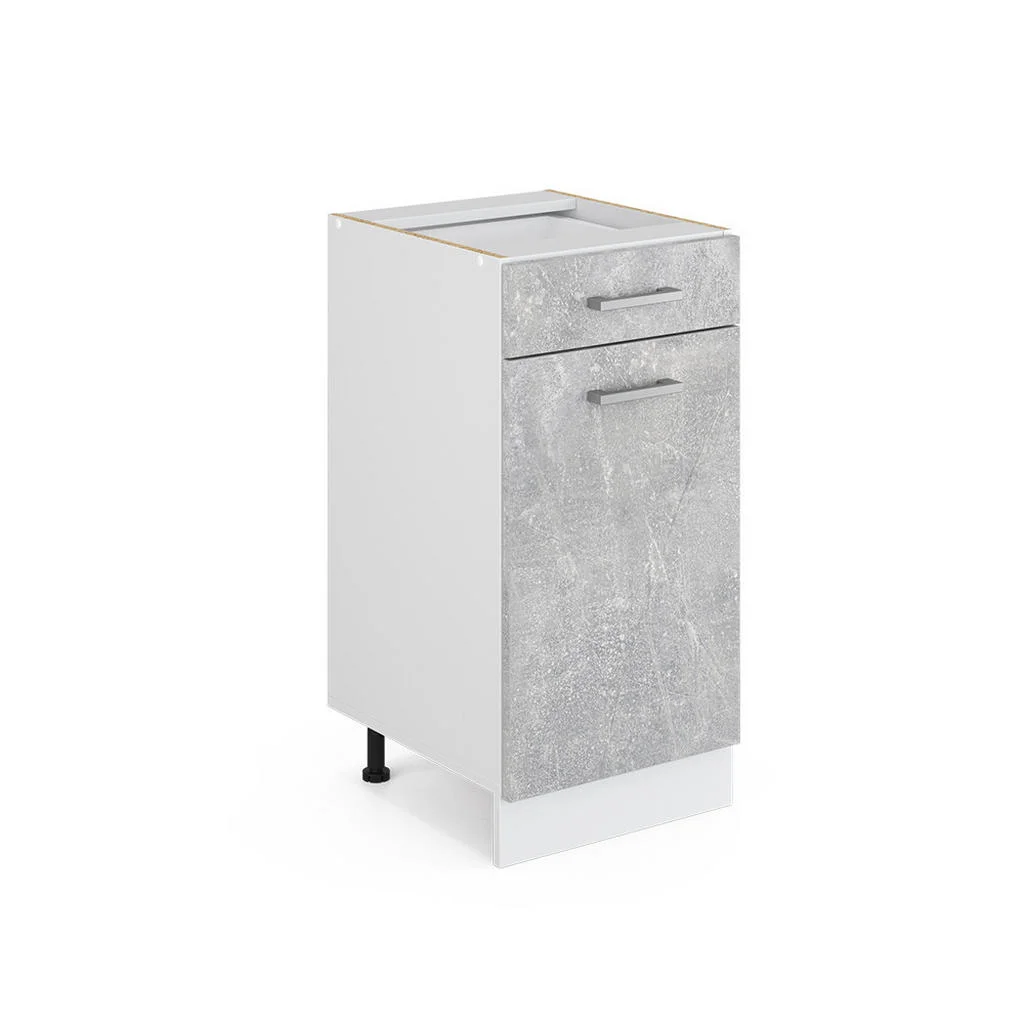 DULAP DE BAZĂ UNIVERSAL R-Line beton 40 cm cu sertar, cu blat DULAP DE BAZĂ UNIVERSAL R-Line beton 40 cm cu sertar, cu blat