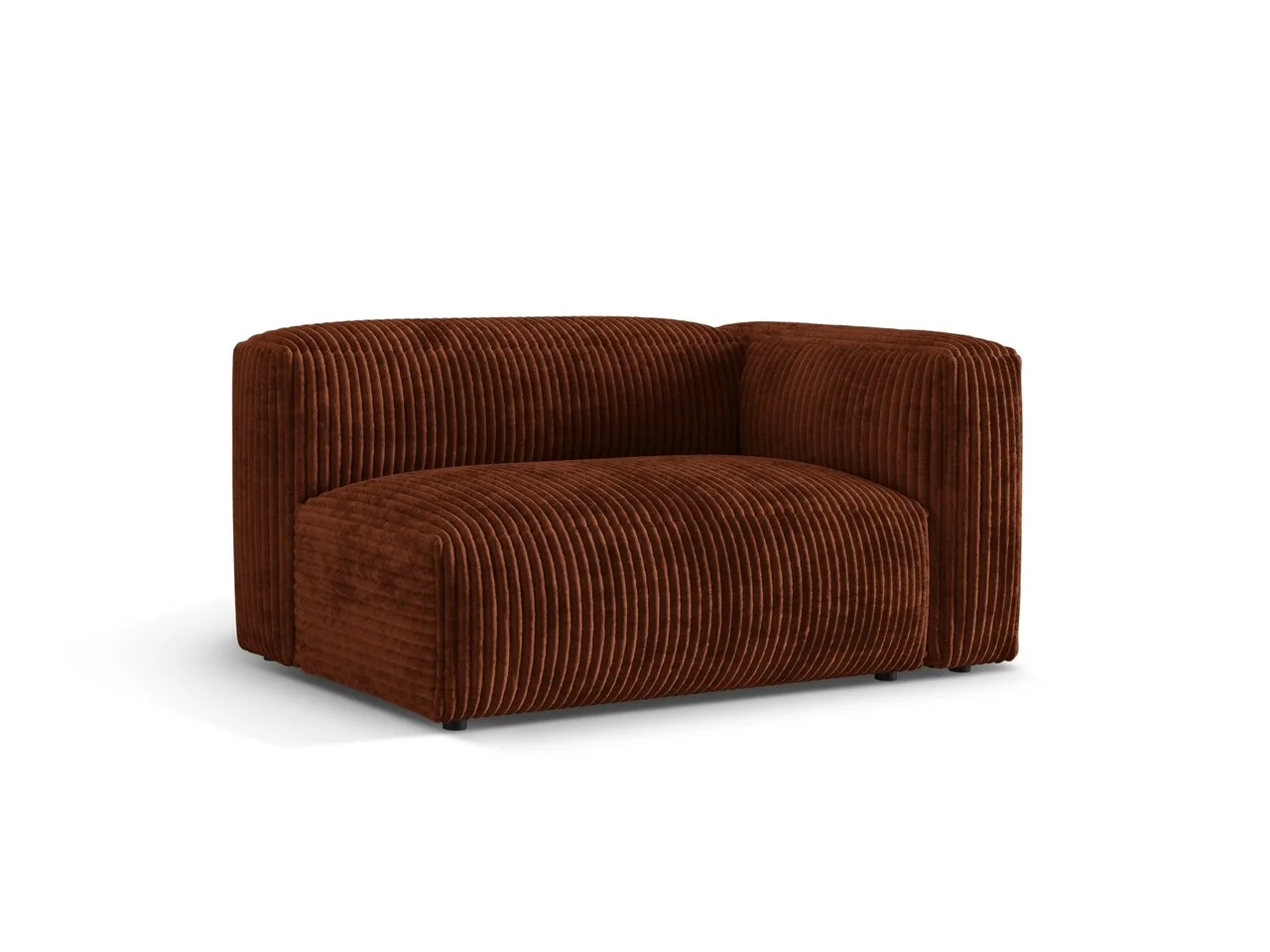 Modul dreapta pentru canapea, 1 loc, Martina-212, Micadoni Home, 160x106x75 cm, velur, caramiziu Modul dreapta pentru canapea, 1 loc, Martina-212, Micadoni Home, 160x106x75 cm, velur, caramiziu