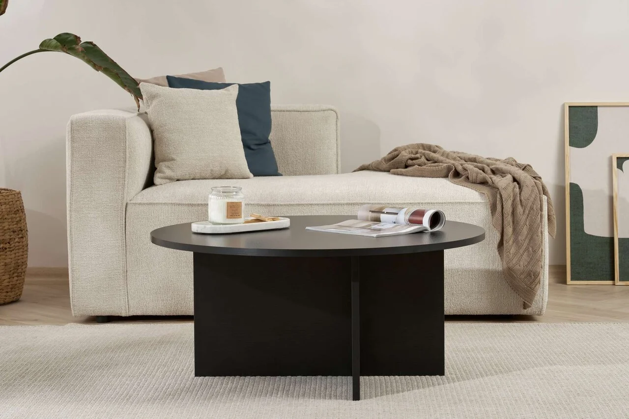 Masuta de cafea, Hanah Home, Soleil, 90x40x90 cm, Negru Masuta de cafea, Hanah Home, Soleil, 90x40x90 cm, Negru