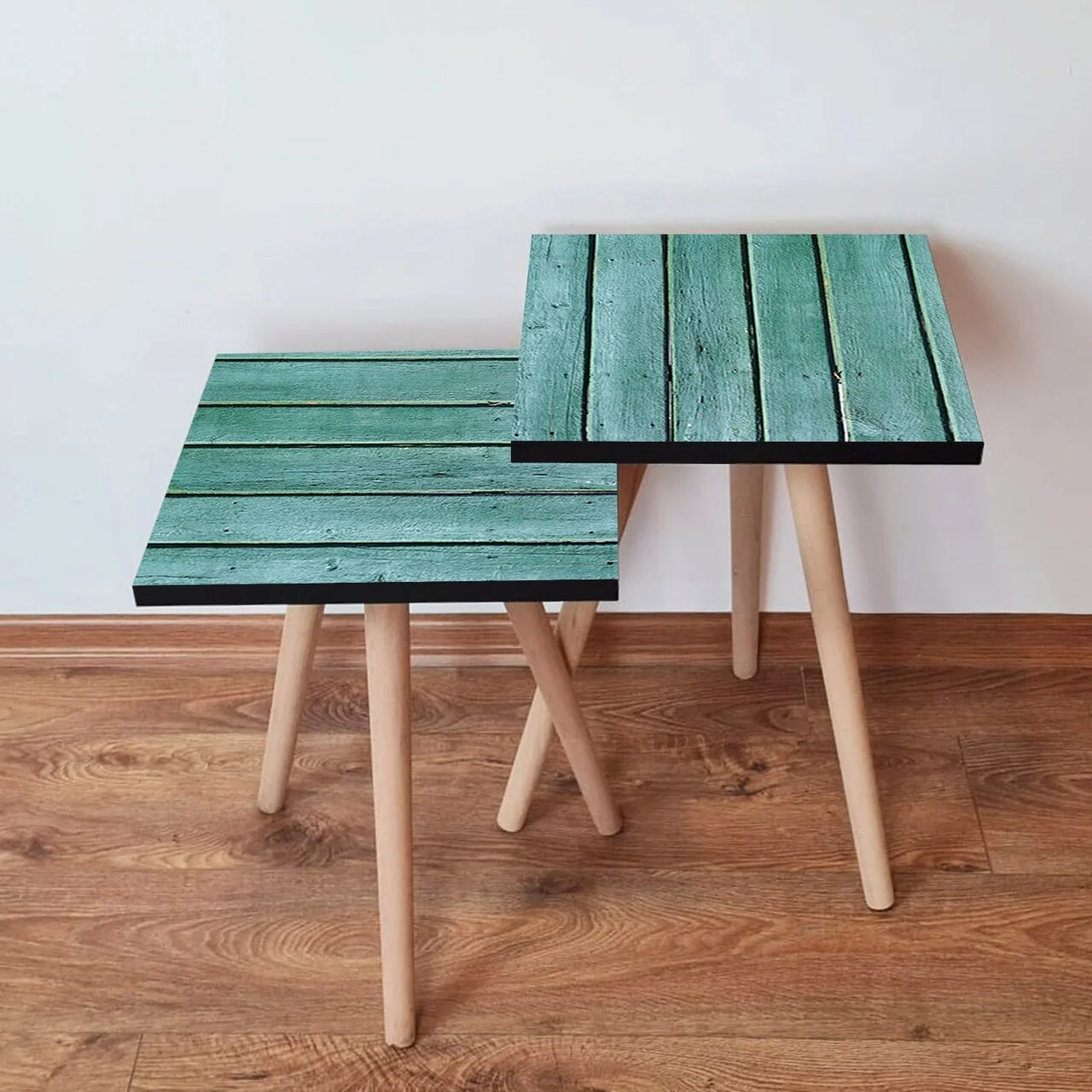 Set masute 2 piese, Hanah Home, 2Shp116, Albastru Set masute 2 piese, Hanah Home, 2Shp116, Albastru