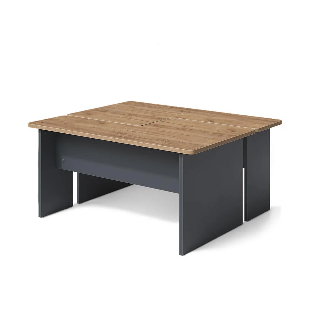 SET MASUTA DE CAFEA Duvo, Stejar auriu/antracit, 135 x 50 cm Set de 2 SET MASUTA DE CAFEA Duvo, Stejar auriu/antracit, 135 x 50 cm Set de 2
