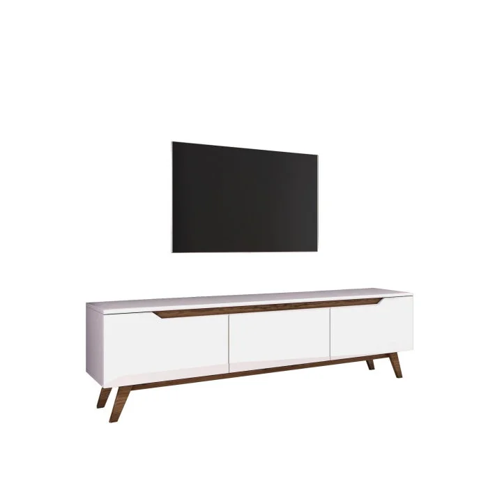 Comoda TV D1 794, 3 usi, alb + nuc, 180x35x48,6 cm Comoda TV D1 794, 3 usi, alb + nuc, 180x35x48,6 cm