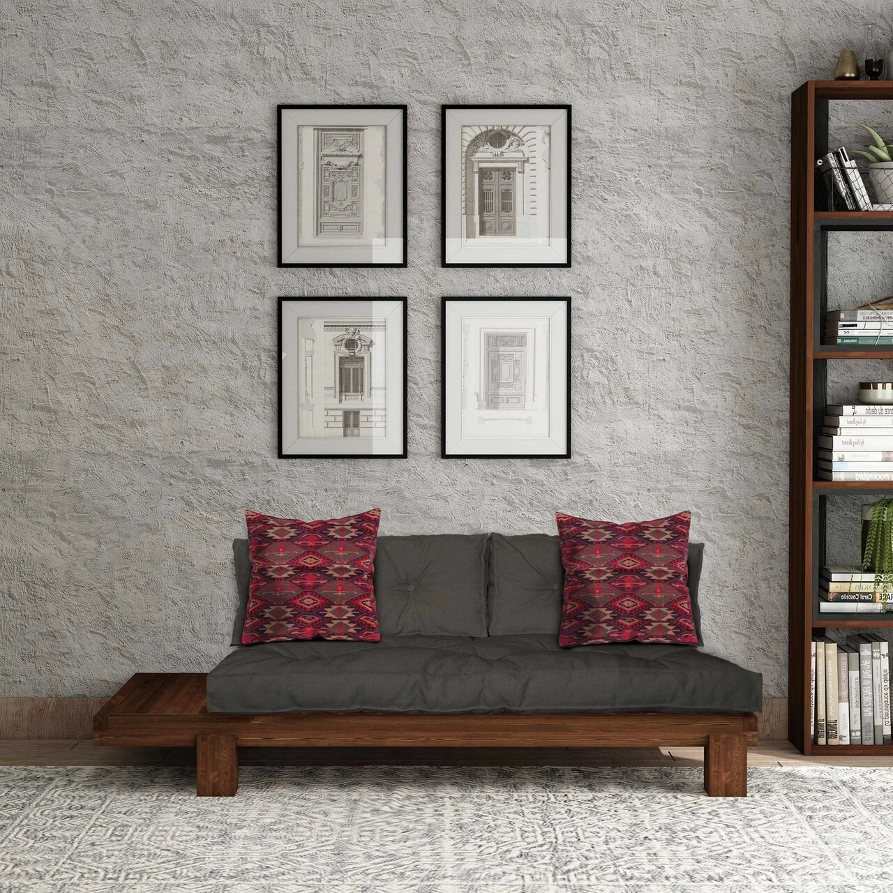 Șezlong, Atelier del Sofa, 135PLT1101, Lemn , Nuc / Antracit Șezlong, Atelier del Sofa, 135PLT1101, Lemn , Nuc / Antracit