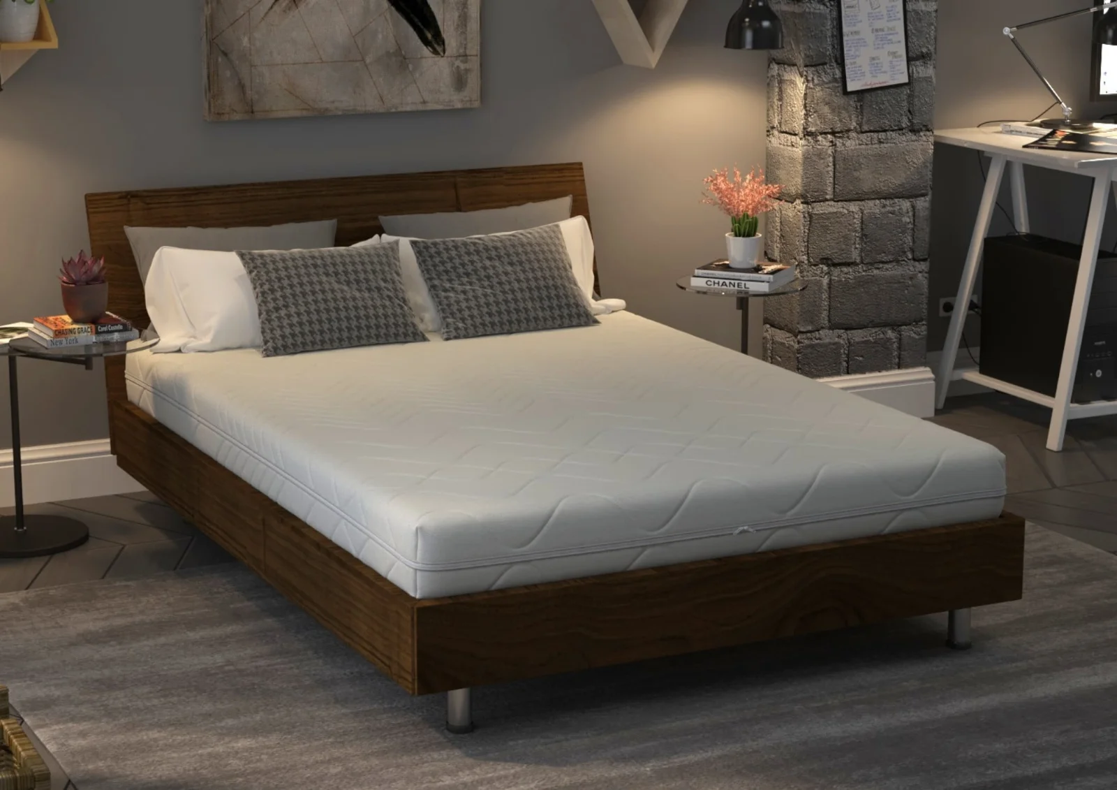 Saltea cu spuma poliuretanica Somnart Optimax Ortopedic 180x200, inaltime 18 cm, ortopedica, husa detasabila si lavabila, rulata, fermitate medie Saltea cu spuma poliuretanica Somnart Optimax Ortopedic 180x200, inaltime 18 cm, ortopedica, husa detasabila si lavabila, rulata, fermitate medie