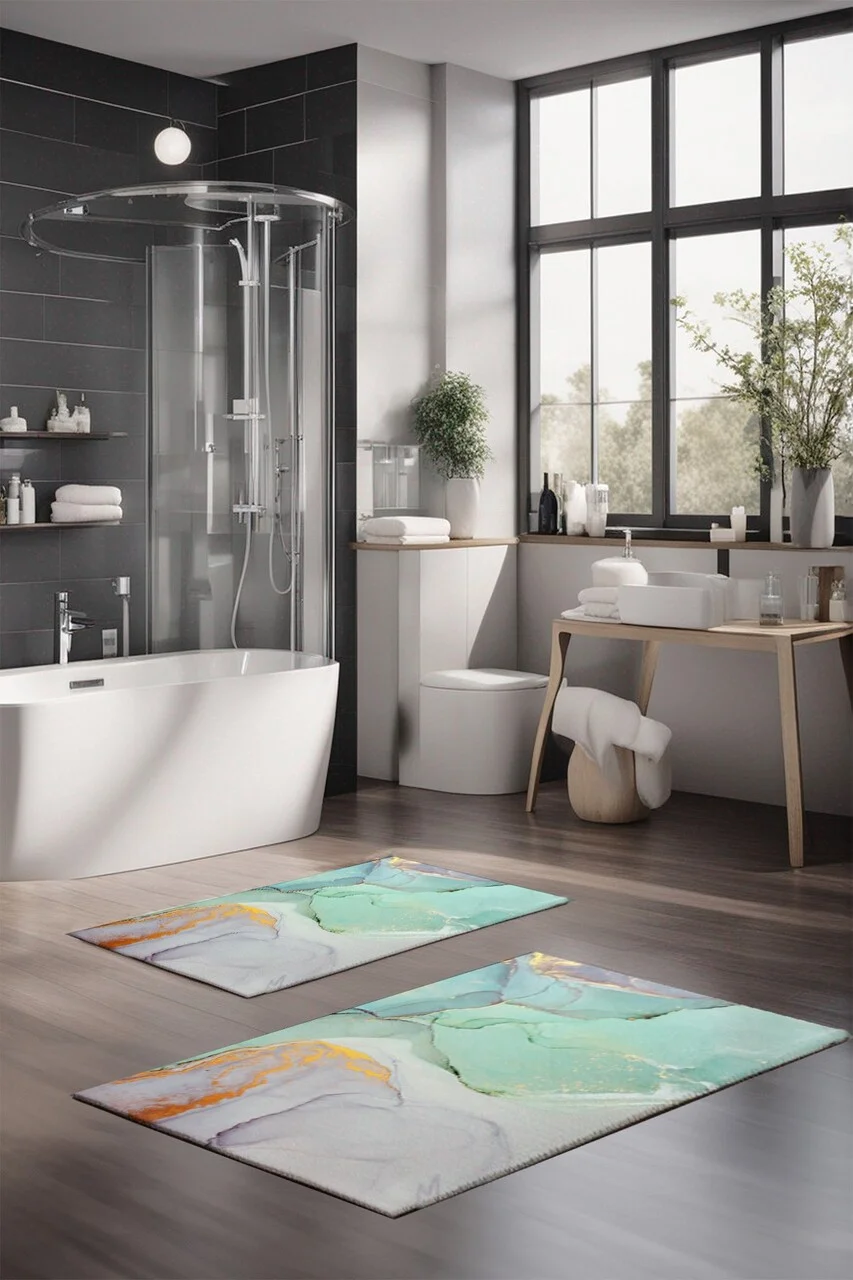 Set covorase de baie, L'essentiel Maison, CT-5027, Multicolor Set covorase de baie, L'essentiel Maison, CT-5027, Multicolor