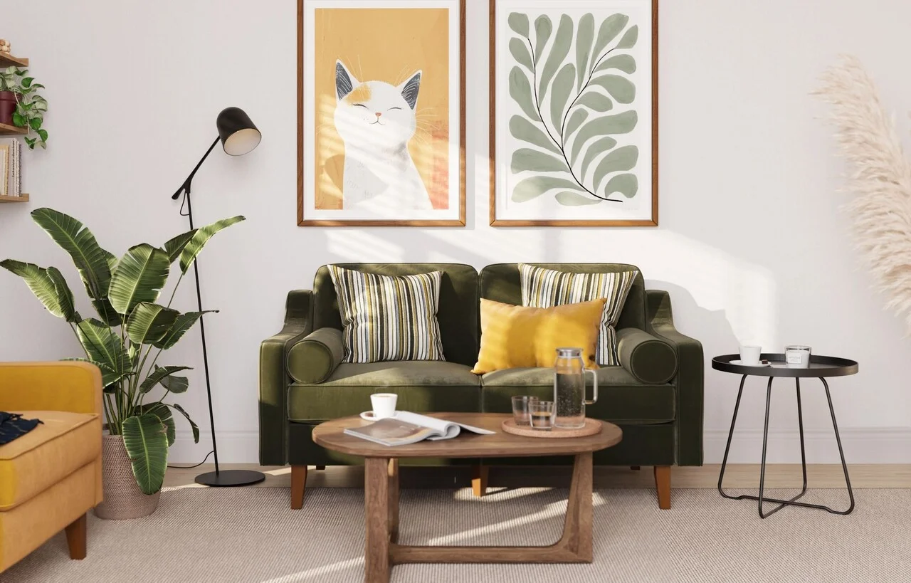 Canapea 2 locuri, Atelier del Sofa, 918CMF1140, Otel, Verde ulei / Nuc Canapea 2 locuri, Atelier del Sofa, 918CMF1140, Otel, Verde ulei / Nuc