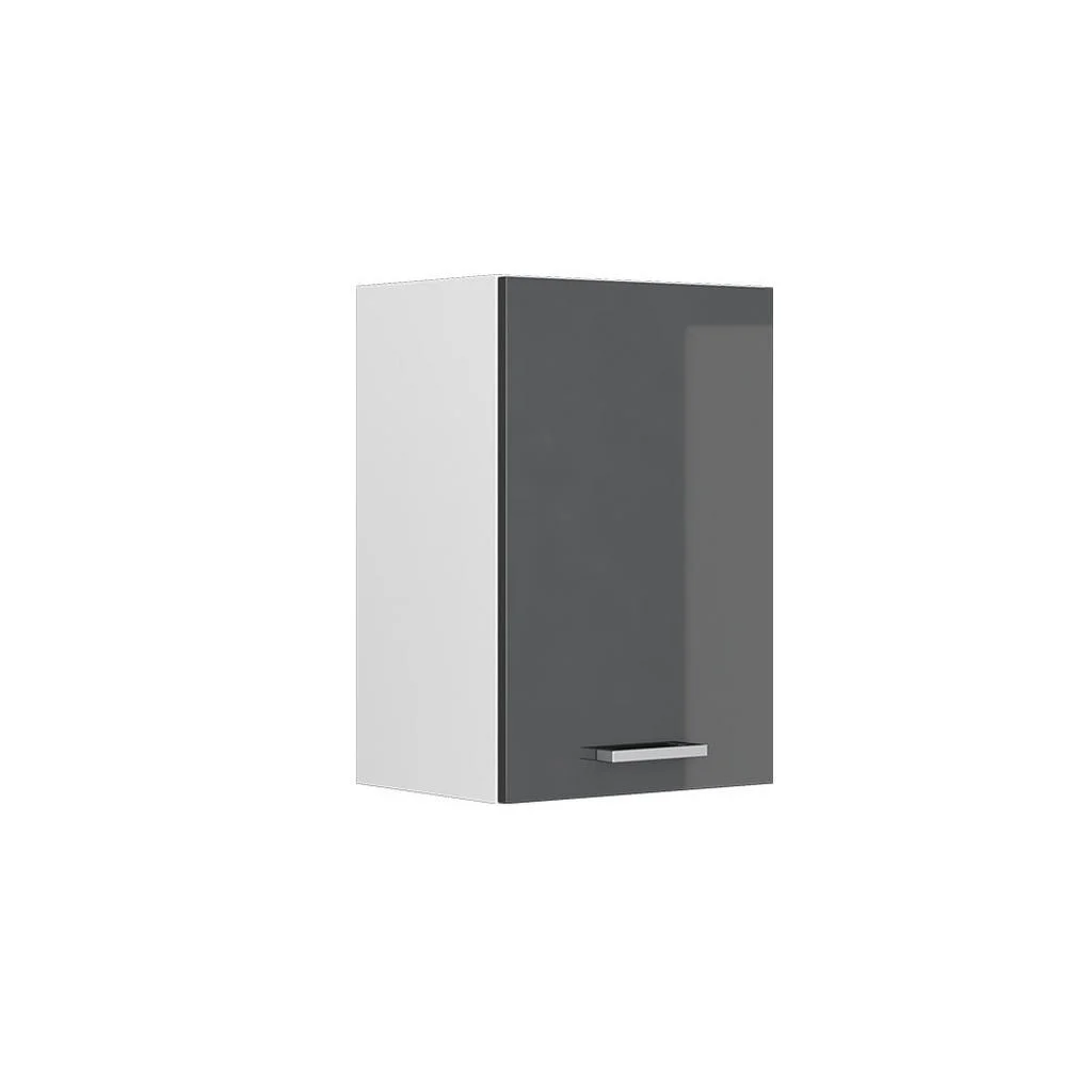 DULAP DE PERETE UNIVERSAL R-Line Antracit lucios ridicat 40 cm cu rafturi deschise DULAP DE PERETE UNIVERSAL R-Line Antracit lucios ridicat 40 cm cu rafturi deschise