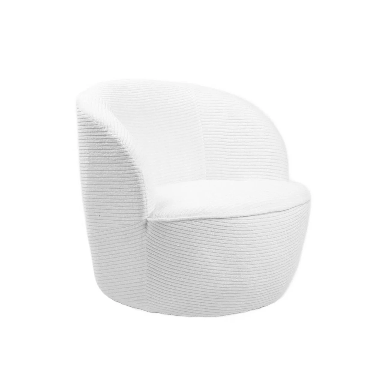 Fotoliu Svingen Faso, Homla, 65.5x77x69 cm, MDF/catifea din poliester, alb Fotoliu Svingen Faso, Homla, 65.5x77x69 cm, MDF/catifea din poliester, alb