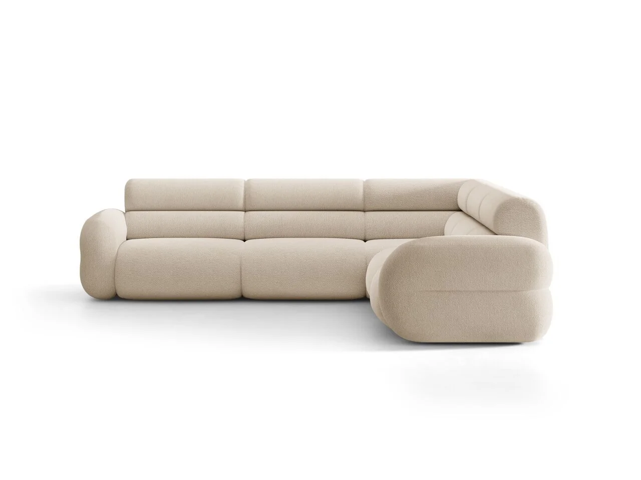 Coltar simetric 7 locuri, Neo, Micadoni Home, 295x295x83 cm, tesatura Boucle, bej Coltar simetric 7 locuri, Neo, Micadoni Home, 295x295x83 cm, tesatura Boucle, bej