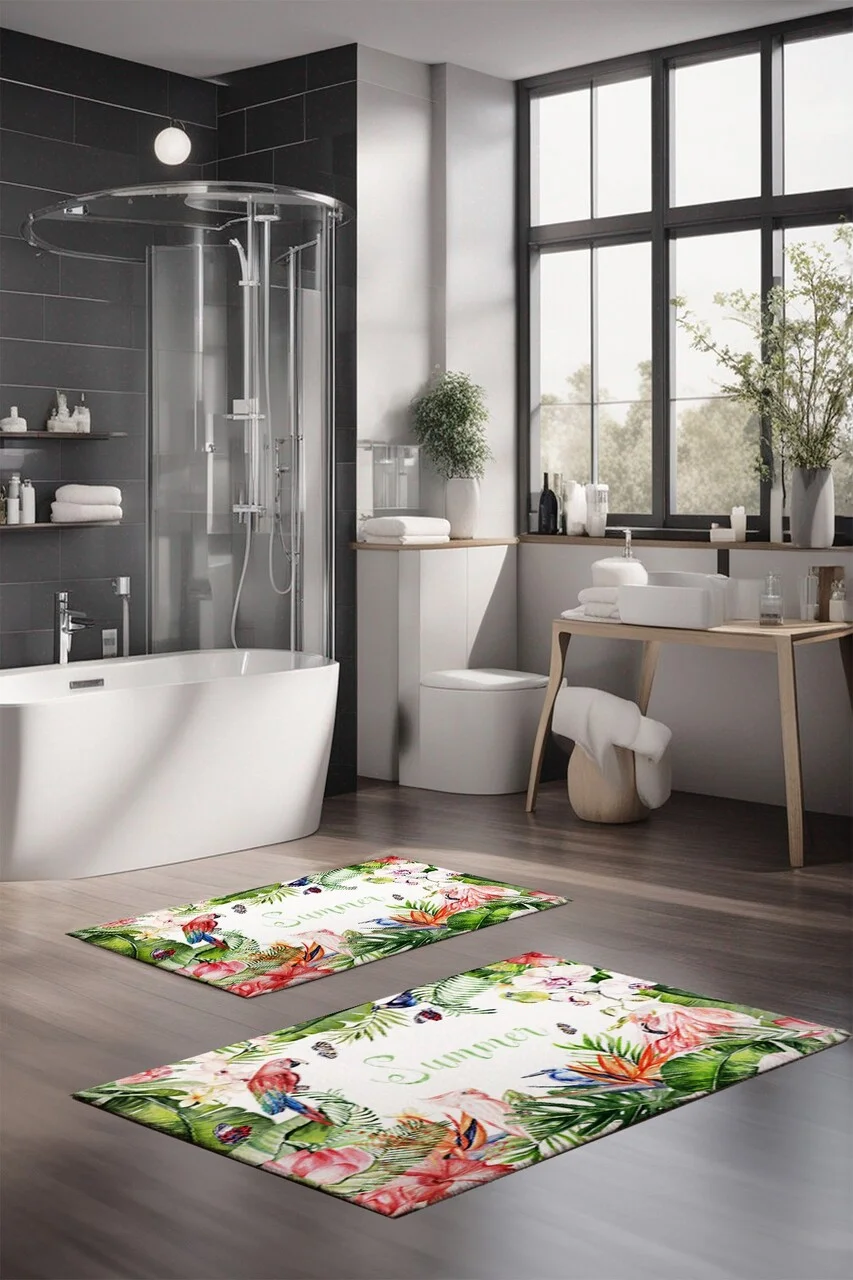 Set covorase de baie, L'essentiel Maison, CT-5317, Multicolor Set covorase de baie, L'essentiel Maison, CT-5317, Multicolor