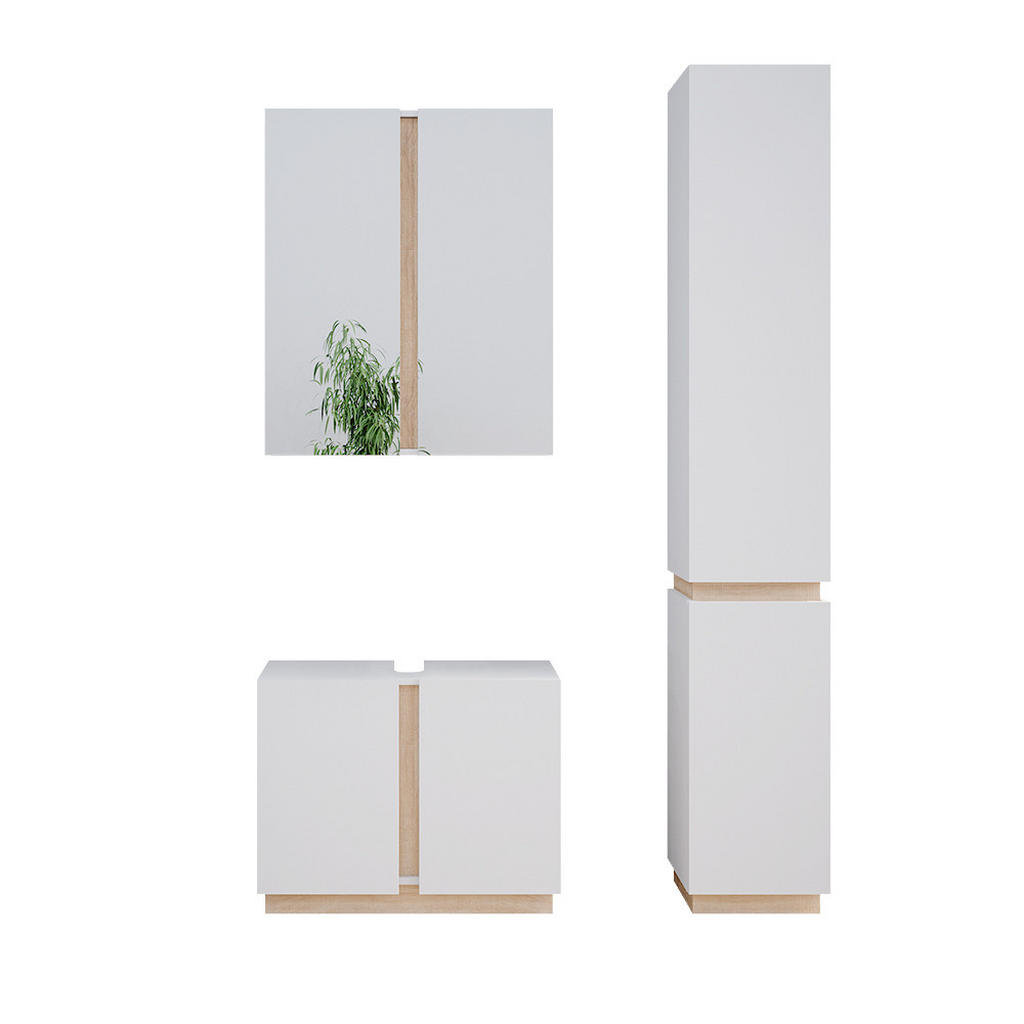 SET MOBILIER BAIE Gloria, Alb, 3 piese SET MOBILIER BAIE Gloria, Alb, 3 piese
