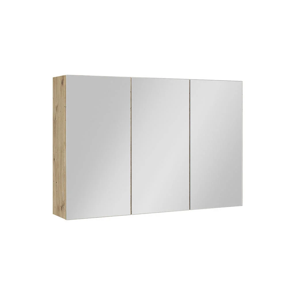 DULAP CU OGLINDĂ DE BAIE Lavia, Stejar artizanal, 90x60.2 cm DULAP CU OGLINDĂ DE BAIE Lavia, Stejar artizanal, 90x60.2 cm