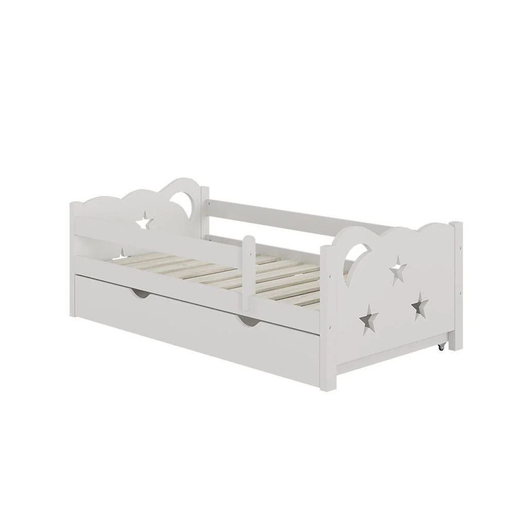 PAT PENTRU COPII Jessica Alb 70x140 cm cu sertar, fara saltea PAT PENTRU COPII Jessica Alb 70x140 cm cu sertar, fara saltea