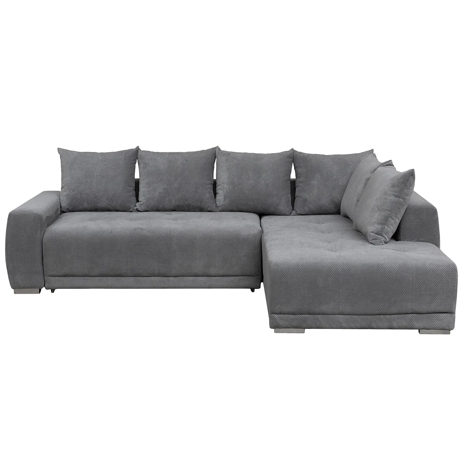 Coltar extensibil MARIBO LC, cu arcuri si lada depozitare, colt dreapta, gri, 282x205x92 cm Coltar extensibil MARIBO LC, cu arcuri si lada depozitare, colt dreapta, gri, 282x205x92 cm