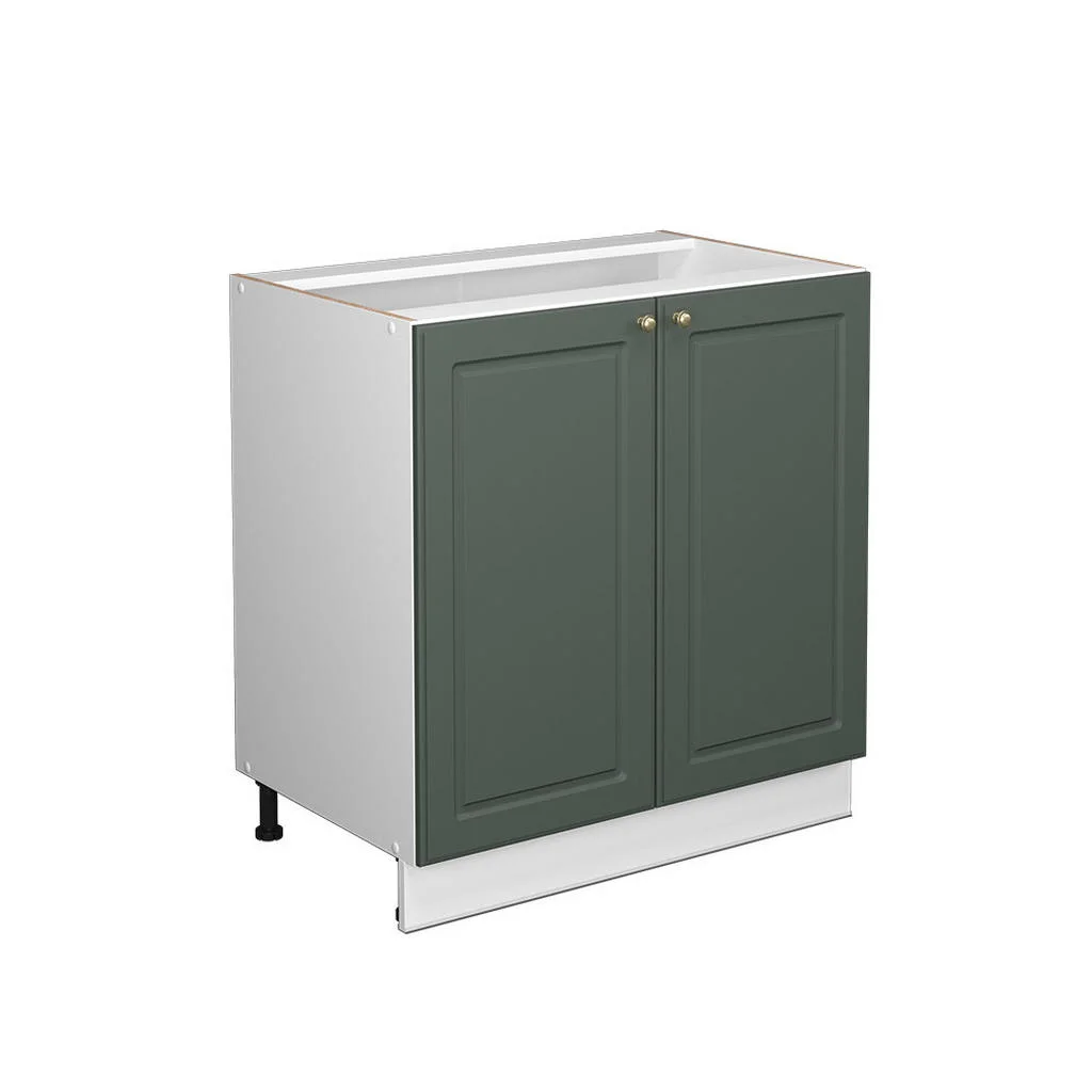DULAP MIDI Fame-Line Casă de țară verde și aurie 80x82 cm cu raft, fara blat DULAP MIDI Fame-Line Casă de țară verde și aurie 80x82 cm cu raft, fara blat