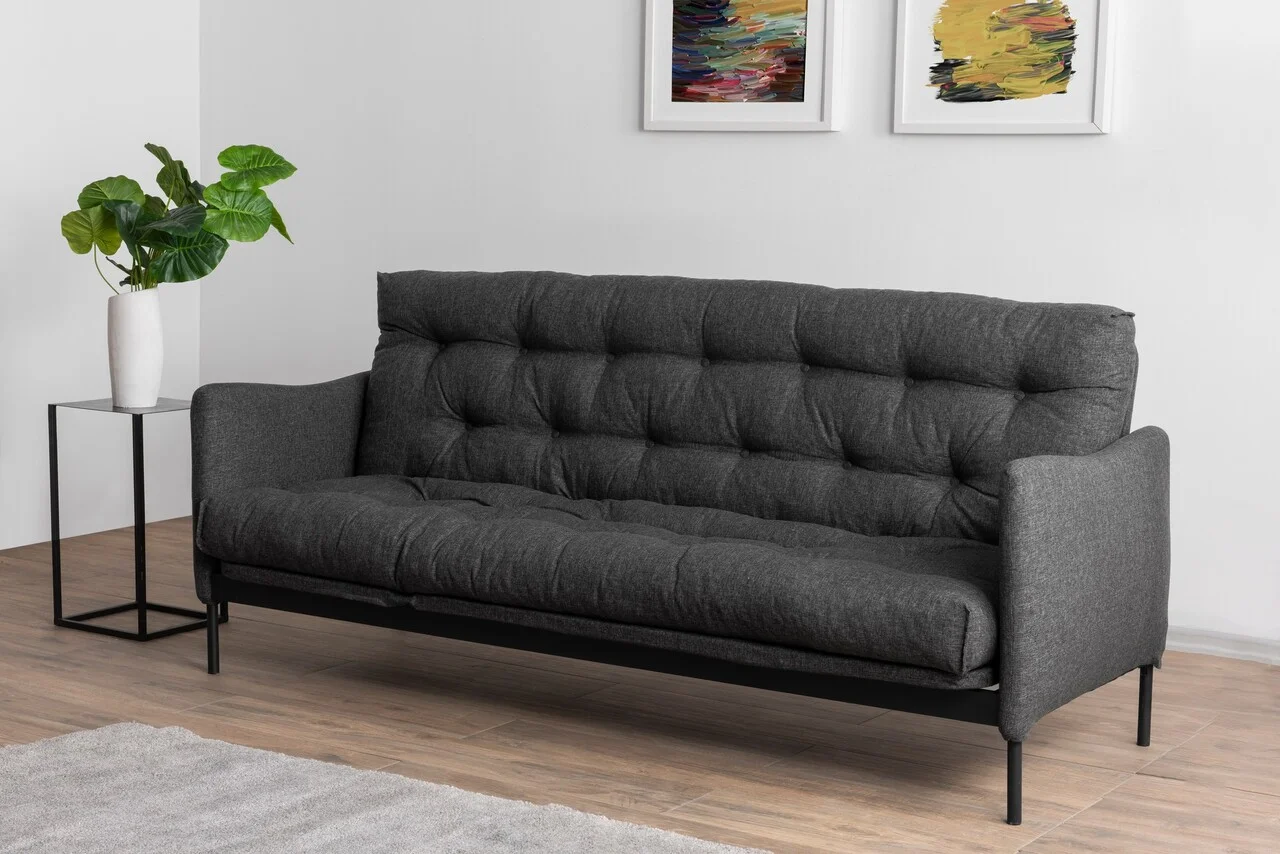 Canapea extensibila 3 locuri, Atelier del Sofa, 859FTN2852, Gri inchis Canapea extensibila 3 locuri, Atelier del Sofa, 859FTN2852, Gri inchis