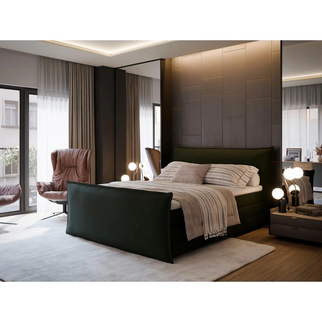 Pat Boxspring, 160/200 cm, verde Pat Boxspring, 160/200 cm, verde