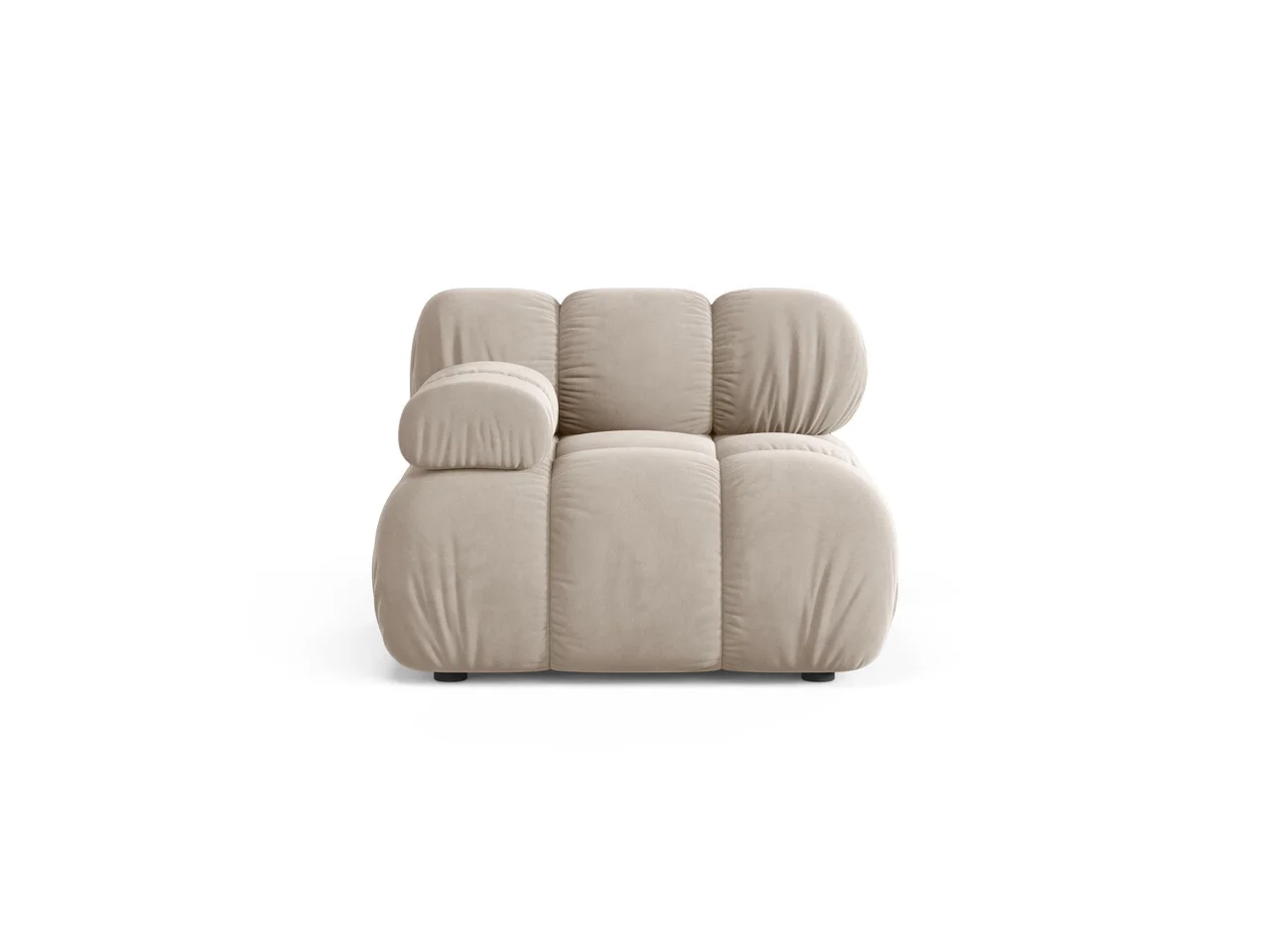 Modul stanga pentru canapea, 1 loc, Bellis-51, Micadoni Home, 94x94x70 cm, catifea, bej inchis Modul stanga pentru canapea, 1 loc, Bellis-51, Micadoni Home, 94x94x70 cm, catifea, bej inchis