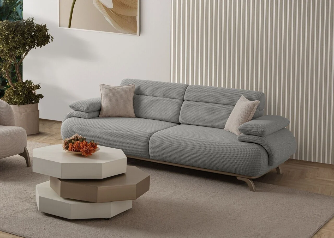 Canapea 3 locuri, Atelier del Sofa, 752EST1137, Lemn de carpen/PAL melaminat, Gri Canapea 3 locuri, Atelier del Sofa, 752EST1137, Lemn de carpen/PAL melaminat, Gri