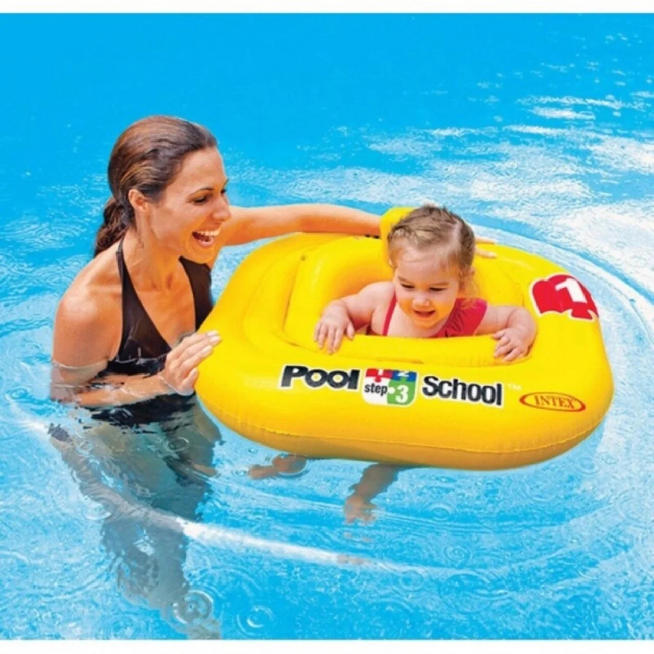 Colac gonflabil pentru copii, 12 luni+, Intex, 79x79 cm, polivinil, galben Colac gonflabil pentru copii, 12 luni+, Intex, 79x79 cm, polivinil, galben