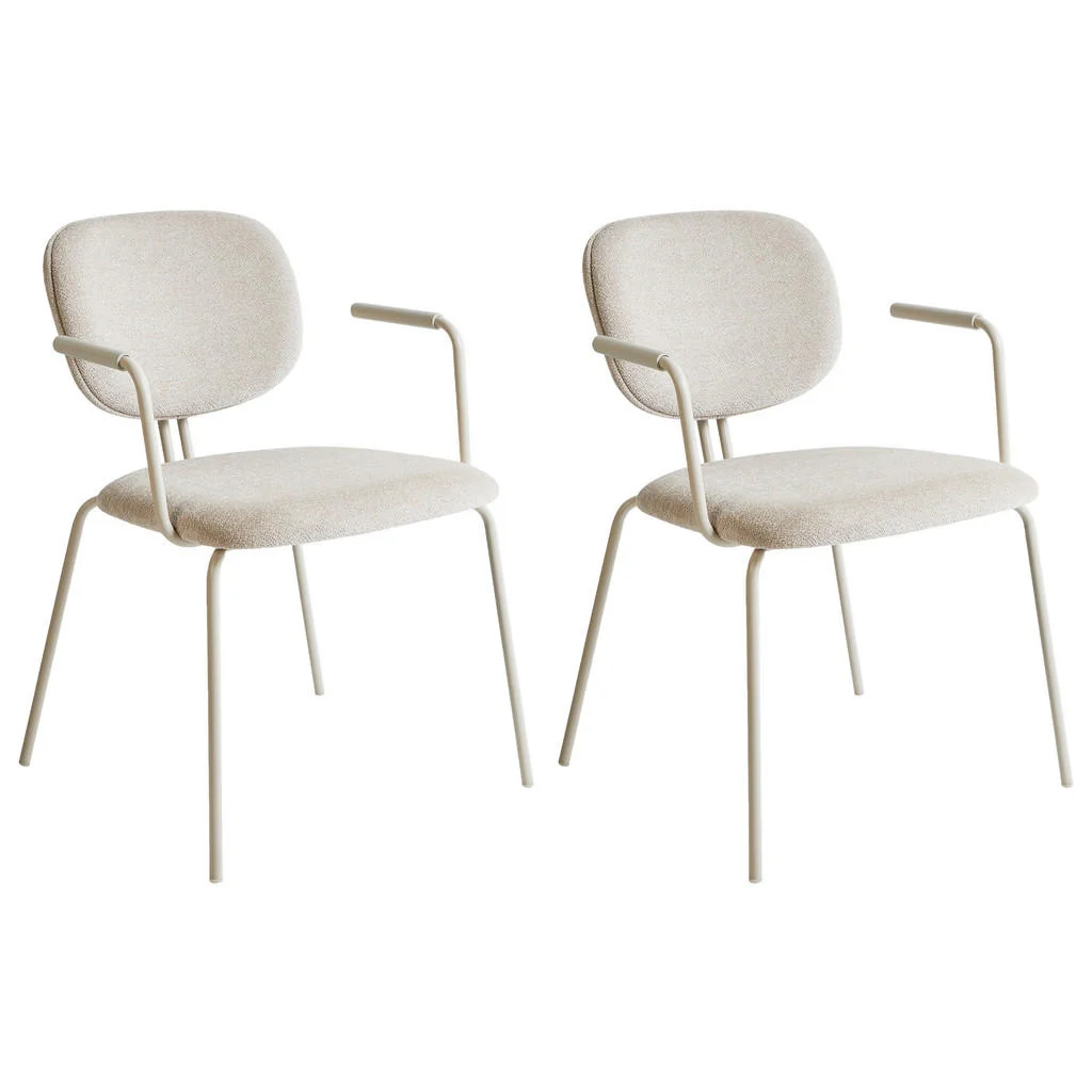 SCAUN DE BUCĂTĂRIE set de 2 bej deschis Carille SCAUN DE BUCĂTĂRIE set de 2 bej deschis Carille