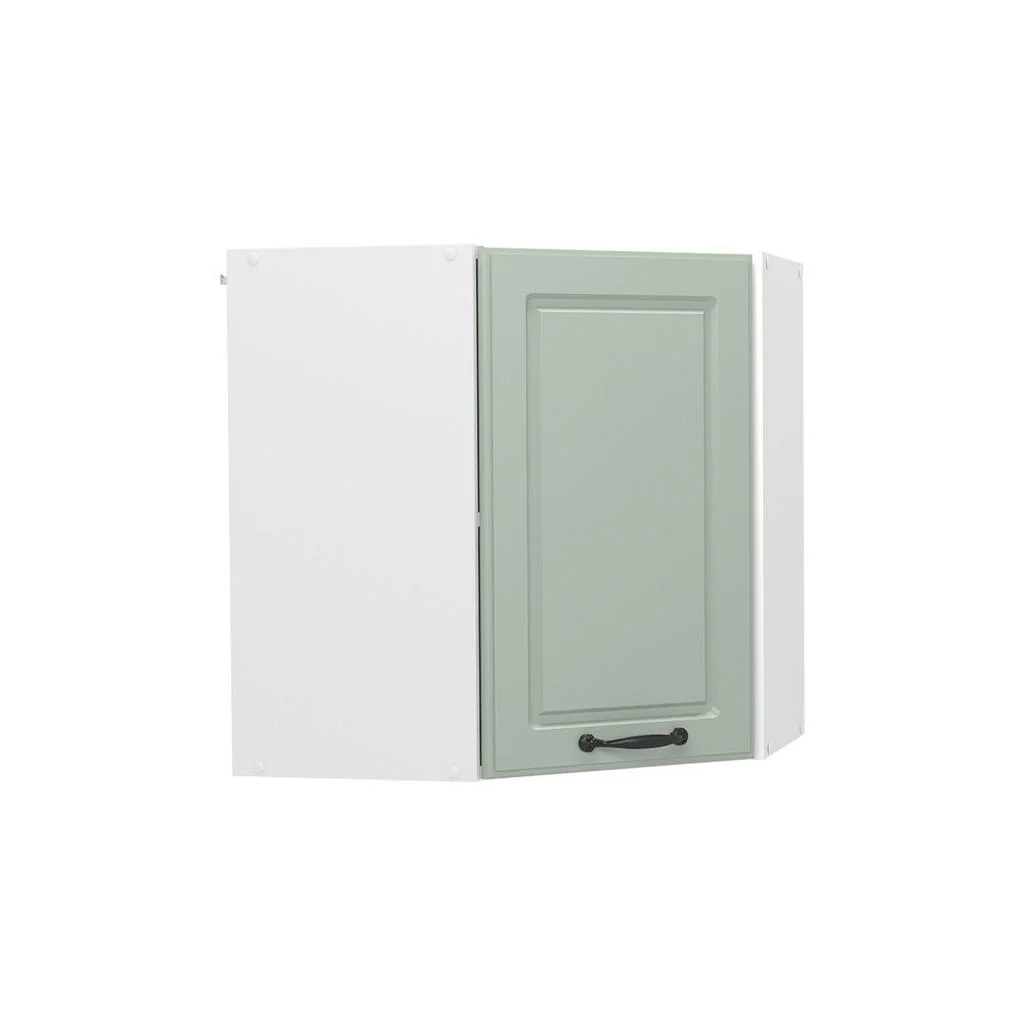 DULAP SUSPENDAT DE COLȚ R-Line, Casă de țară Mint/Alb, 57 cm DULAP SUSPENDAT DE COLȚ R-Line, Casă de țară Mint/Alb, 57 cm