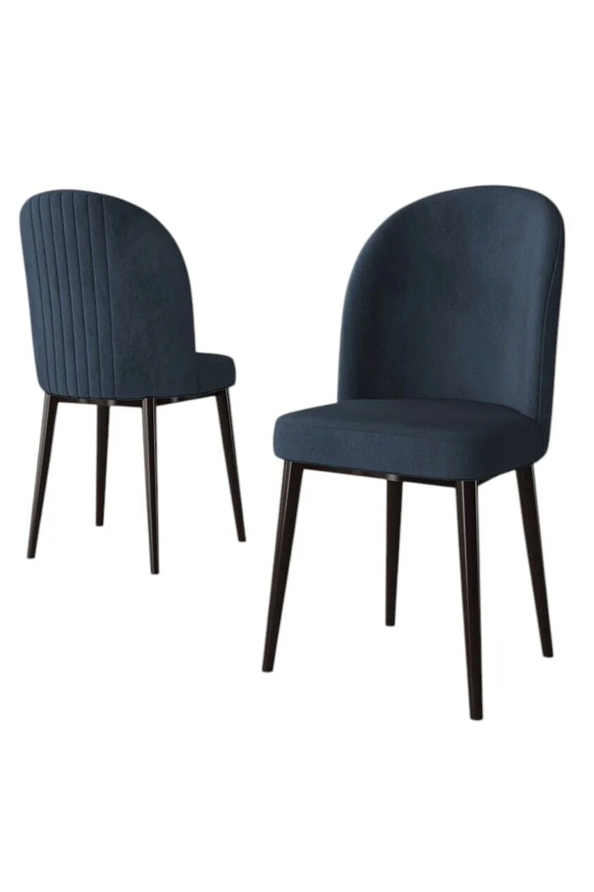 Set scaune 2 piese, Hanah Home, Aste, Antracit/Maro Set scaune 2 piese, Hanah Home, Aste, Antracit/Maro