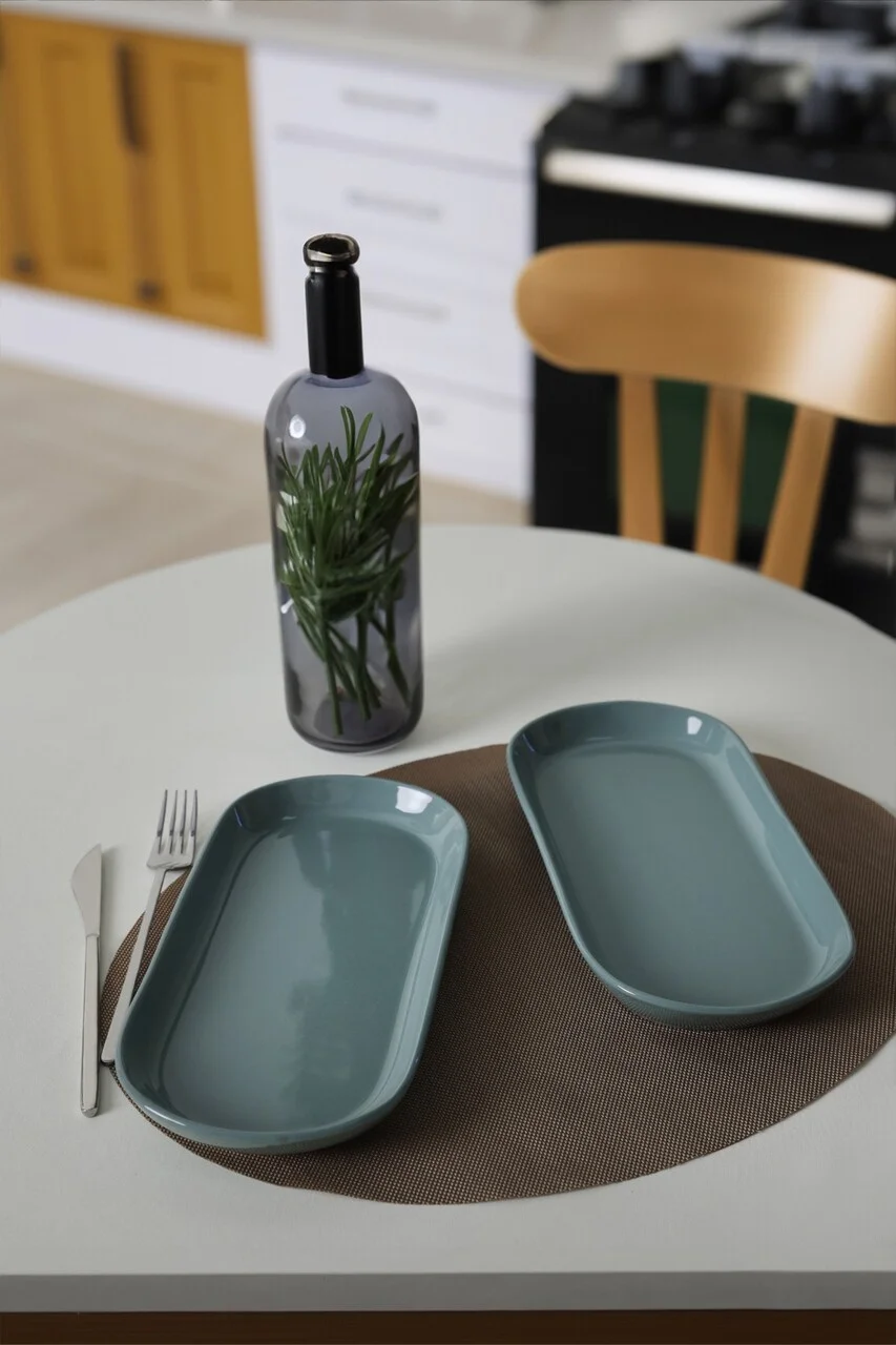 Set platou (2 bucăți), L'essentiel Maison, 275KRM2313, Antibacterian, Verde Set platou (2 bucăți), L'essentiel Maison, 275KRM2313, Antibacterian, Verde