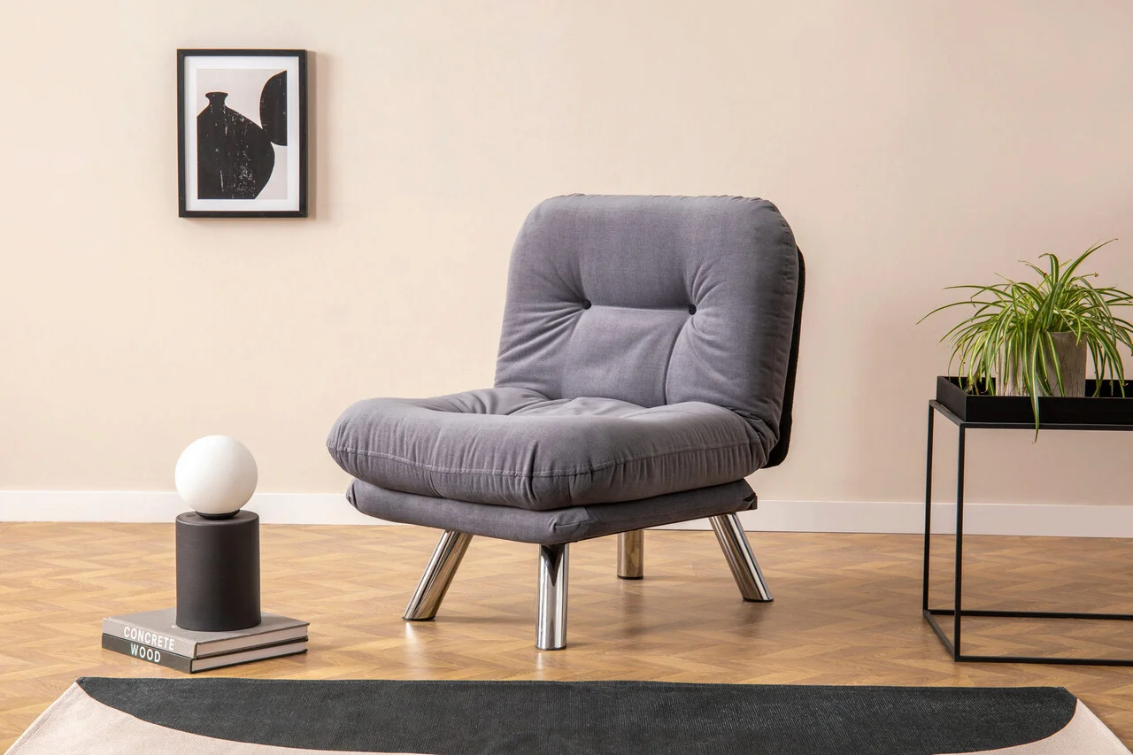 Fotoliu extensibil, Atelier del Sofa, 859FTN2321, Gri Fotoliu extensibil, Atelier del Sofa, 859FTN2321, Gri