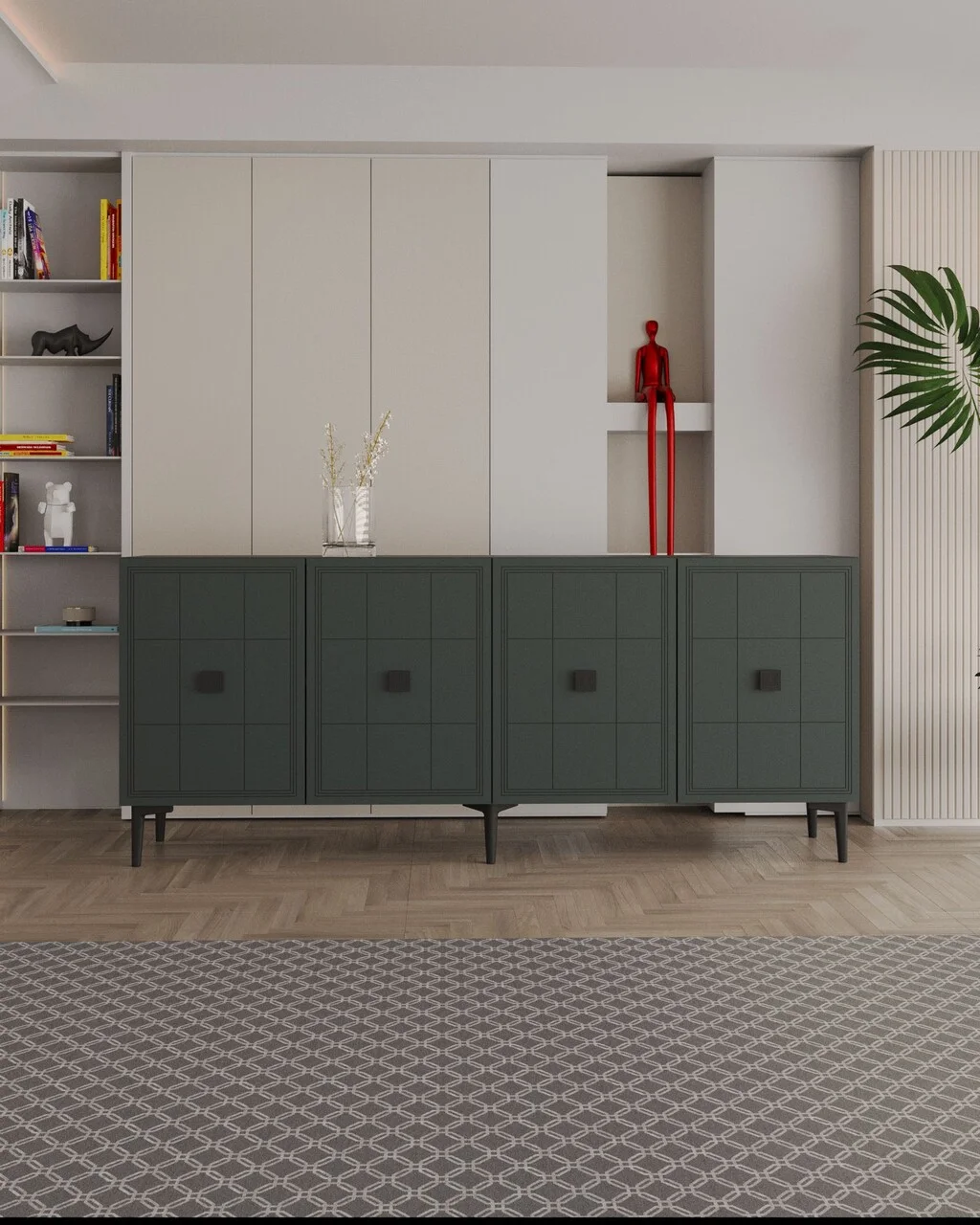Consola, Hanah Home, Yuka 150, 150x75x32 cm, PAL , Antracit Consola, Hanah Home, Yuka 150, 150x75x32 cm, PAL , Antracit